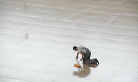 Baigiama statyti Klaipėdos arena (vidus)