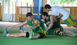 Lietuvos rinktinės krepšininkai treniruojasi Klaipėdoje