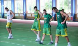 Lietuvos rinktinės krepšininkai treniruojasi Klaipėdoje