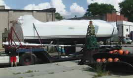 Uostamiestyje - naujutėlaitės jachtos