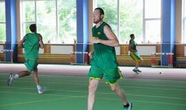 Lietuvos rinktinės krepšininkai treniruojasi Klaipėdoje