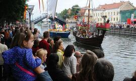 Laivų paradas Danės upėje