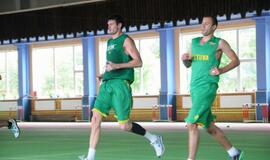 Lietuvos rinktinės krepšininkai treniruojasi Klaipėdoje