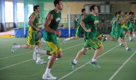 Lietuvos rinktinės krepšininkai treniruojasi Klaipėdoje