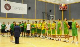 Krepšinio rinktinė treniruojasi Klaipėdoje