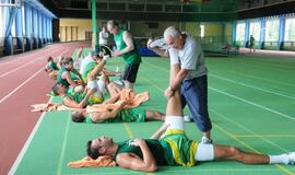 Lietuvos rinktinės krepšininkai treniruojasi Klaipėdoje