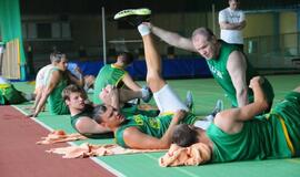 Lietuvos rinktinės krepšininkai treniruojasi Klaipėdoje