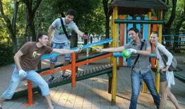 Skulptūrų parko aikštelė nušvito naujomis spalvomis