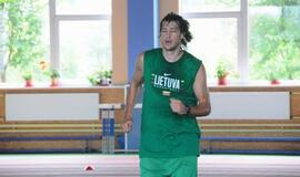 Lietuvos rinktinės krepšininkai treniruojasi Klaipėdoje