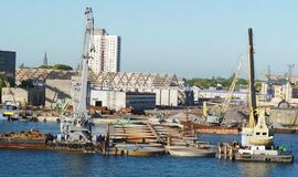 Statybų darbai uoste atsilieka nuo grafiko