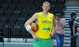 Vyrų rinktinės treniruotė Švyturio arenoje