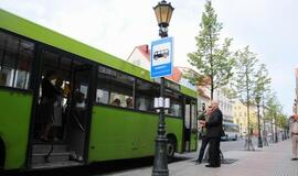 Naujos autobusų stotelės Tiltų gatvėje atidarymas