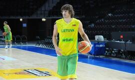 Vyrų rinktinės treniruotė Švyturio arenoje