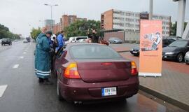 Neptūniečiai tikrino vairuotojų blaivumą