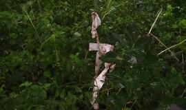 Ties Melnrage "mikriukas" virto ant šono