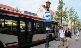 Naujos autobusų stotelės Tiltų gatvėje atidarymas