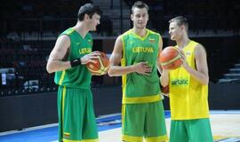 Vyrų rinktinės treniruotė Švyturio arenoje