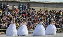 Kretingoje - automobilių šoninio slydimo varžybos