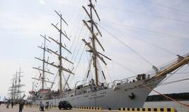 Klaipėdoje švartuojasi vis daugiau burlaivių