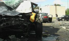 Avarija Jūrininkų ir Taikos prospektų sankryžoje