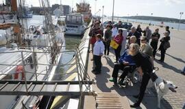 Jachtos "Lietuva" ir burlaivio "Brabander" sutikimas