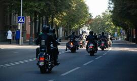 Baikeriai Klaipėdoje uždarė sezoną