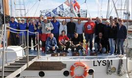 Jachtos "Lietuva" ir burlaivio "Brabander" sutikimas