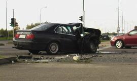 Avarija Jūrininkų ir Taikos prospektų sankryžoje