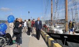 Jachtos "Lietuva" ir burlaivio "Brabander" sutikimas