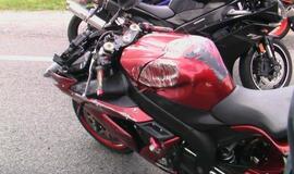 Motociklų susidūrimas prie Jakų žiedo