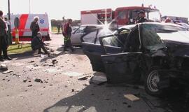 Avarija Jūrininkų ir Taikos prospektų sankryžoje