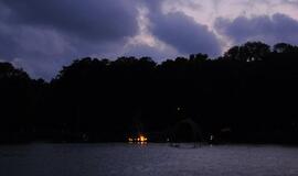 Juodkrantėje liepsnojo ugnies skulptūros