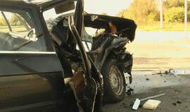 Avarija Jūrininkų ir Taikos prospektų sankryžoje