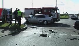 Avarija Jūrininkų ir Taikos prospektų sankryžoje