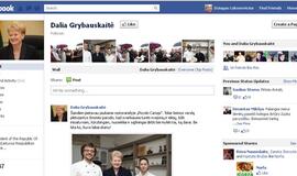 Dalia Grybauskaitė populiarumu "Facebook" lenkia daugelį Vakarų politinių lyderių