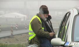 Ūkanotą šeštadienį dužo "Renault"