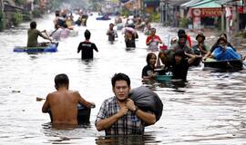 Potvynis Tailande: neįmanoma apsaugoti Bankoko