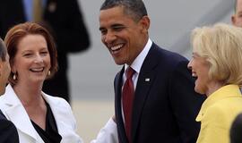 Barackas Obama pradėjo vizitą Australijoje