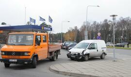 Automobilių susidūrimas Herkaus Manto gatvėje