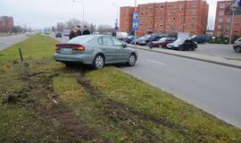 Automobilių susidūrimas Herkaus Manto gatvėje