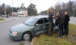 Automobilių susidūrimas Herkaus Manto gatvėje