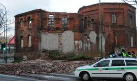 Uraganas nugriovė apleistą paveldo pastatą