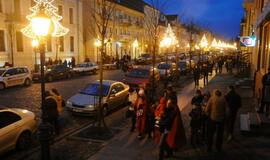 Klaipėdoje įžiebta Kalėdų eglė