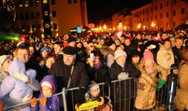 Klaipėdoje įžiebta Kalėdų eglė