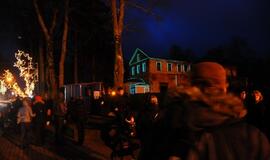 Palangoje - šviesos spektaklis ant kurhauzo sienų