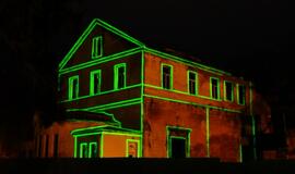 Palangoje - šviesos spektaklis ant kurhauzo sienų