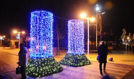 Palangoje - šviesos spektaklis ant kurhauzo sienų