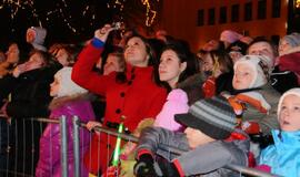 Klaipėdoje įžiebta Kalėdų eglė