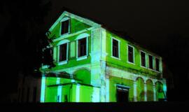 Palangoje - šviesos spektaklis ant kurhauzo sienų