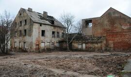 Didžiojo Vandens gatvė Klaipėdoje paskendo purve